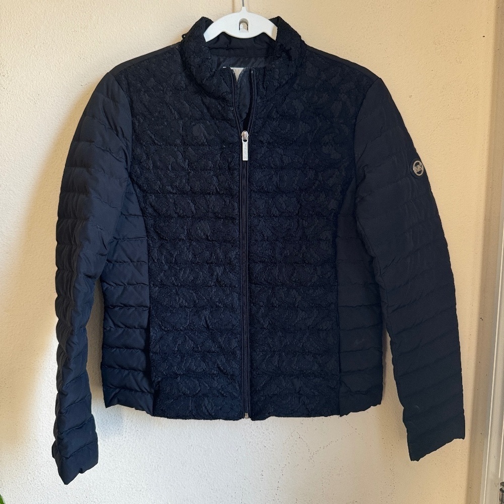 Michael Kors Puffer Coat with Lace Details